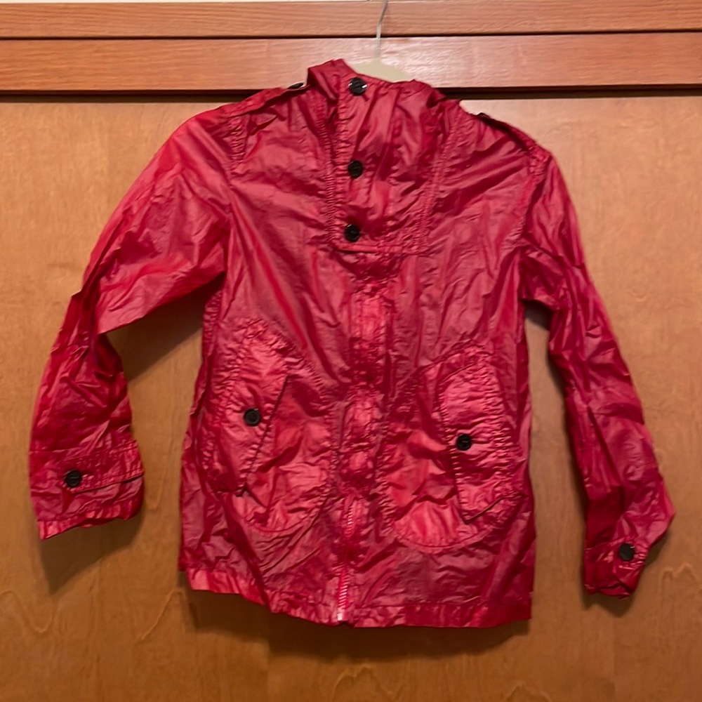 Burberry Children's Red Raincoat and Windbreaker Youth Size 10
